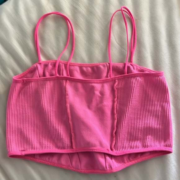 pink urban outfitters “out from under” crop top - Picture 2 of 2